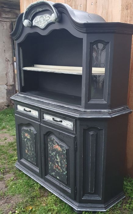 Bufet, dulap, antic, rustic pictat, comoda