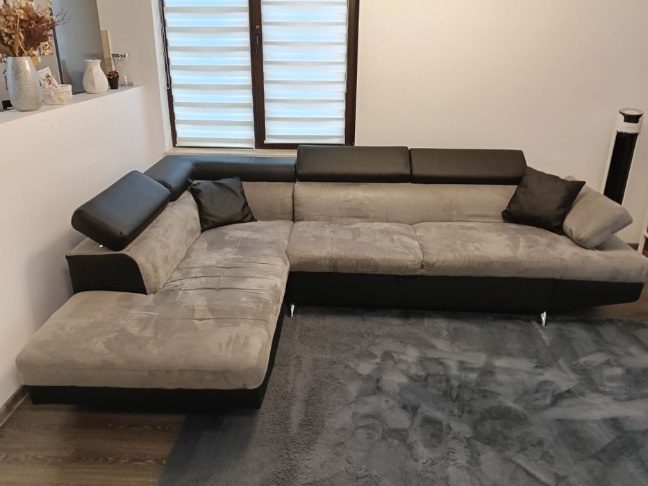 Vând colțar extensibil culoare gri