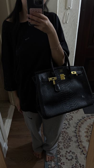 сумка Hermes кожанная