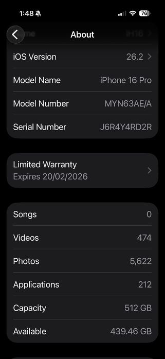 iPhone 16 Pro 512 gb