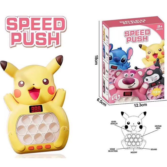 Pop it Quick Push игра Покемон Pokemon Пикачу антистрес попит игра