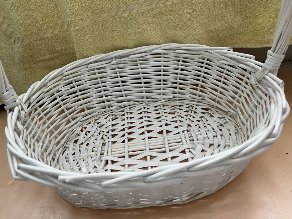 Новый деревянная белый корзина