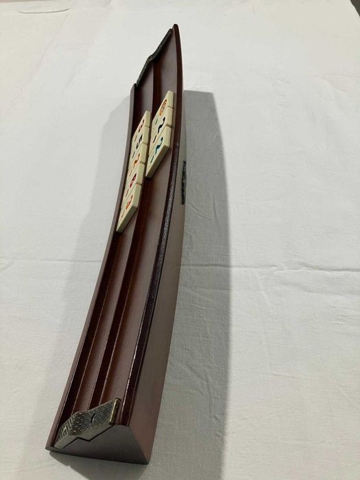 Joc Remi Remy. Table curbate grele din lemn masiv lacuit. NOU