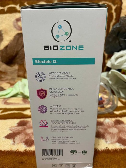 Generator de Ozon BioZone O3 + Ionizator, Nou, Sigilat