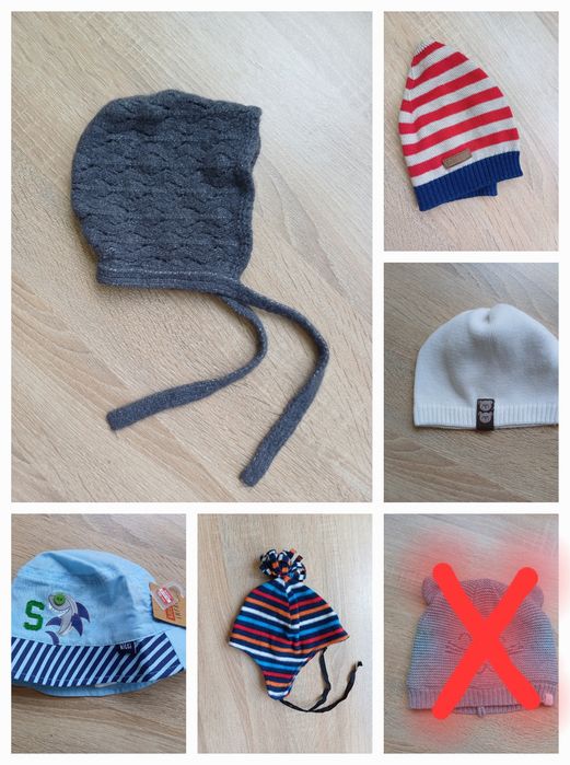 Шапки бебе 0-24м