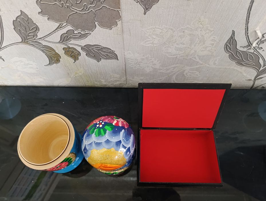 Абсолютно новые Матрёшка и шкатулка. Производство Россия.