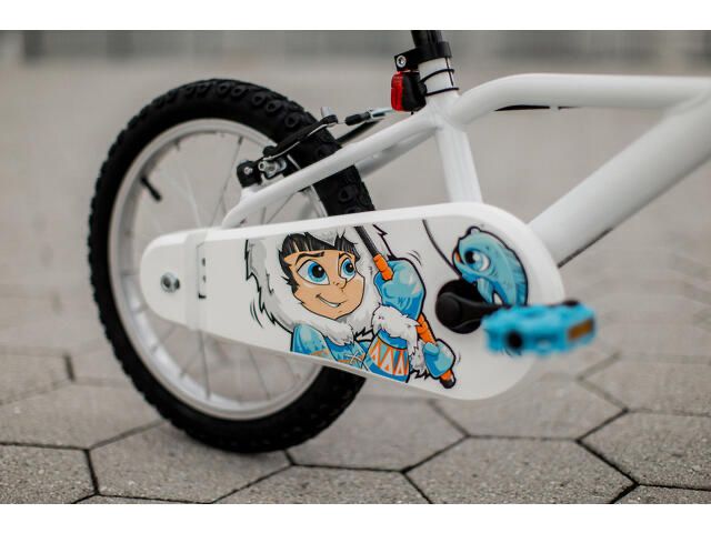 Bicicletă Inuit 100 16" alb copii 105 - 120 cm copii