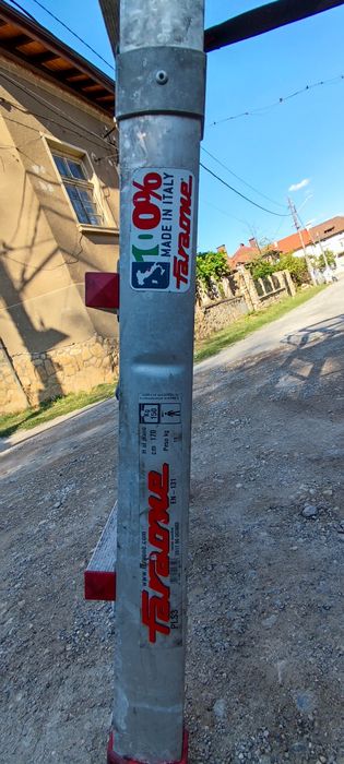 Разтегателна стълба с платформа  Faraone PLS3, Алуминий