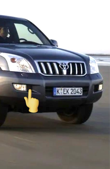 Прадо 120 заглушка переднего бампера возле противотуманки крышка