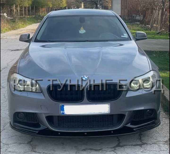 бмв ф10 ф11 преден лип спойлер м тех / bmw f10 f11 lip spoiler / нож
