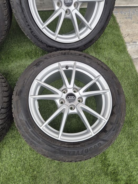 Jante R 17 5x112 Audi cu 215 55 17 Goodyear 2024