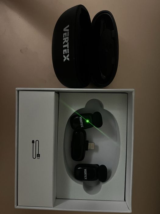 Микрофон VERTEX Mini(2TX+1RX+Charging case) Lightning черный