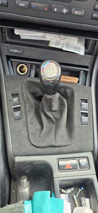 Комплект маншон скоростен лост bmw бмв е46, е36 , е30  алкантара