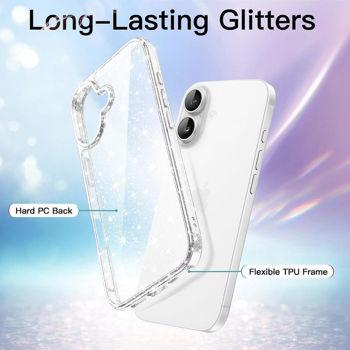 Блестящ кейс glitter case за apple iphone 17