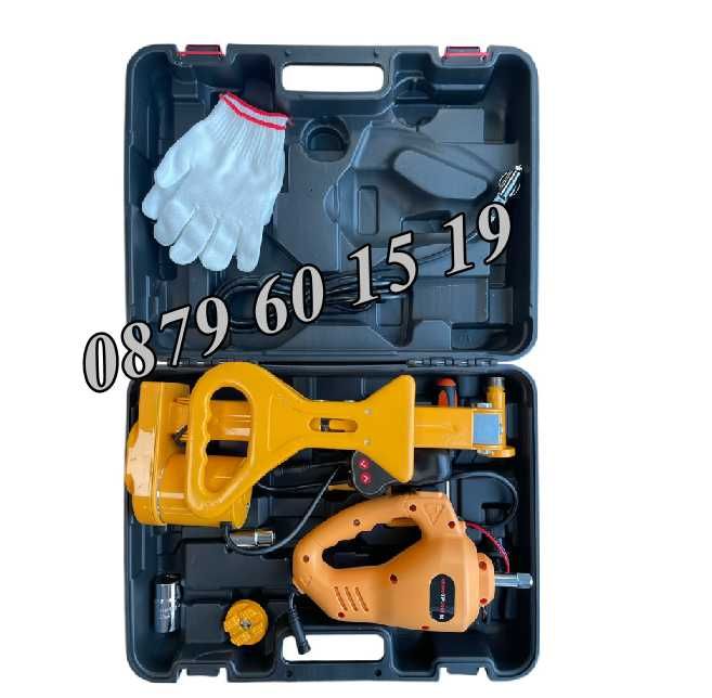 Комплект Електрически крик с електрически гайковерт 12 V 2 тона