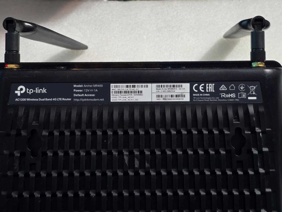 Router Wireless TP-Link Archer MR400 AC1200 Dual Band 4G LTE Perfect Functional