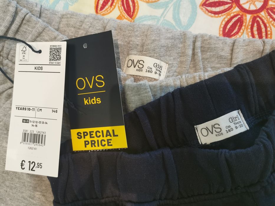 2 броя Спортни панталони OVS ръст 134-140см + подарък