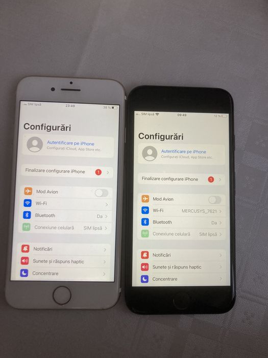 Iph.7 gold baterie 89%. Iph.7 negru baterie 87%