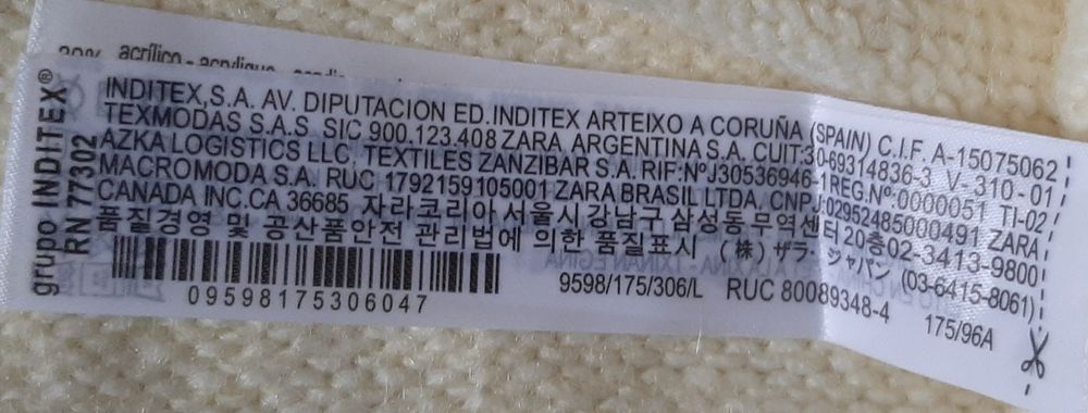 Pulover Zara marimea L, purtat o data