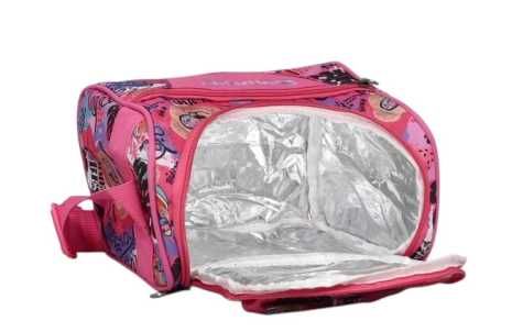 Комплект раница и чанта за храна, За ученици, Розов