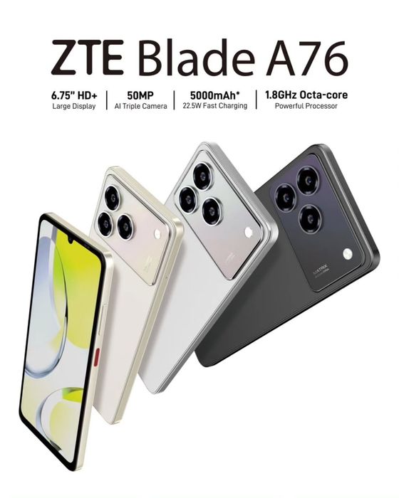 ZTE BLADE A76 NEW Super Skidka+Garantiya+Dastafka