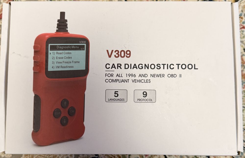 OFERTA! NOU! OBD2 tester auto cu cablu