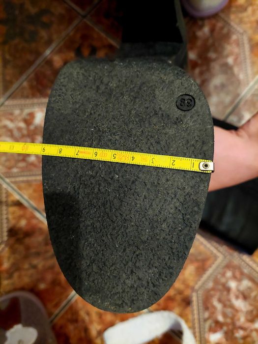 Cizme negre lungi din piele