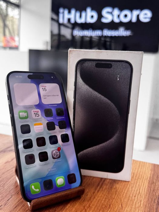 Айфон15Про•256гб/100%қара(титан)