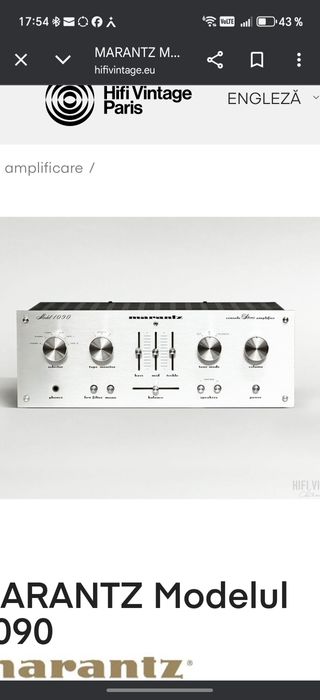 MARANTZ  1090 amplificator vintage 1977 made in Japan 
Marcă Hifi MARA