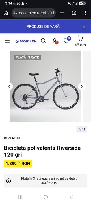 Bicicleta 29" Decathlon Riverside 120 BTWIN