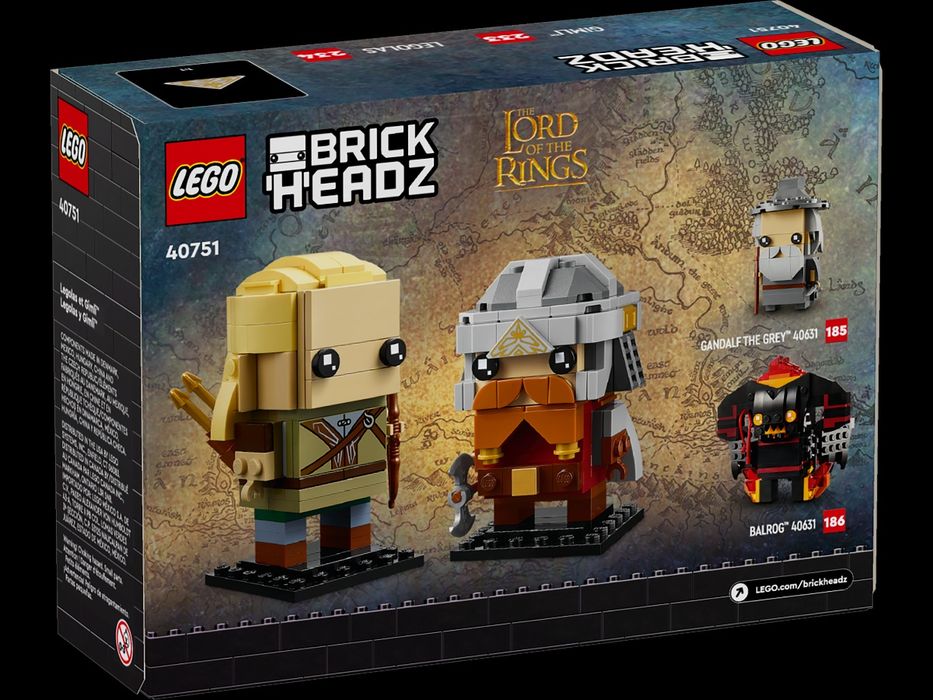 Lego 40751 Brickheadz: Legolas si Gimli