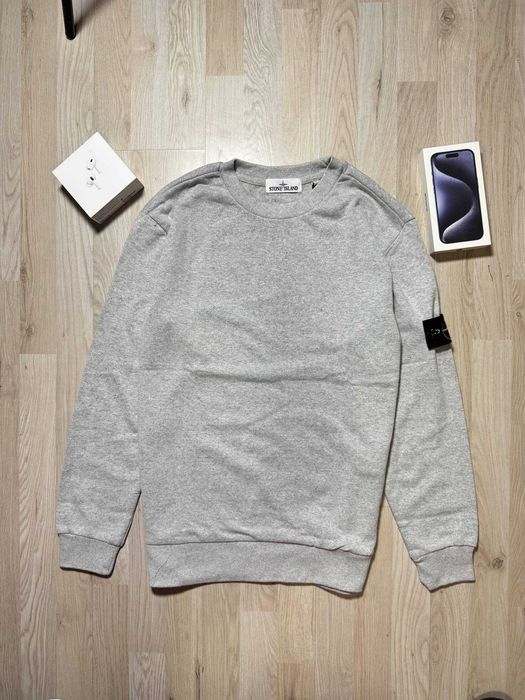 ПРОМОЦИЯ Мъжки Черен Суичър Stone Island Сив Пуловер Стоун Айлънд