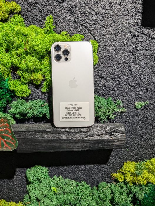 Oferta Saptamanii!! iPhone 12 Pro 128gb Silver Neverlocked Baterie 100%/Garantie