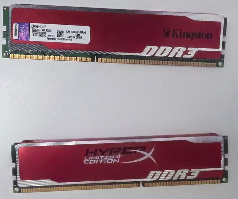 Memorie ram Kingston HyperX ddr3 4+4