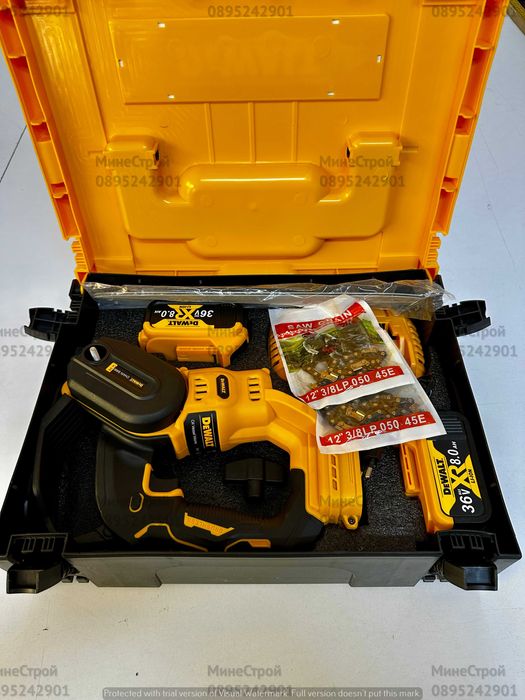 Акумулаторна Резачка DeWalt 36v 8Ah Девалт кастрачка с резервоар 30см