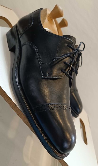 Pantofi 40 40.5 lucrati manual Lavoratione Artigianale piele naturala