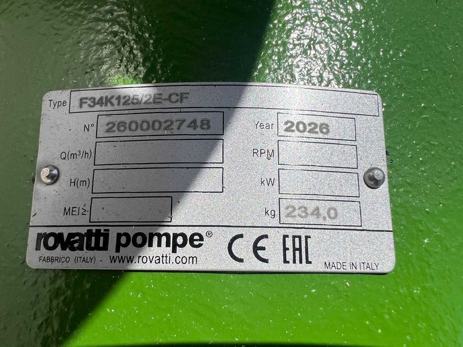 Помпа Rovatti  F33K100, FL626 , S3K100H, F34K125