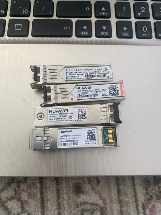 Продам SFP/SFP+ модули (трансиверы) — Finisar, Huawei, б/у, оригинал