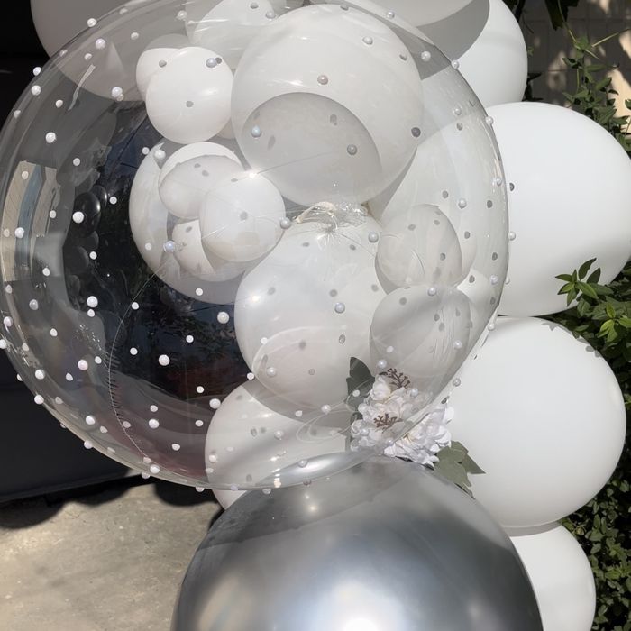 Оформление свадьбы шарами, подъезда, свадебная арка, фотозона