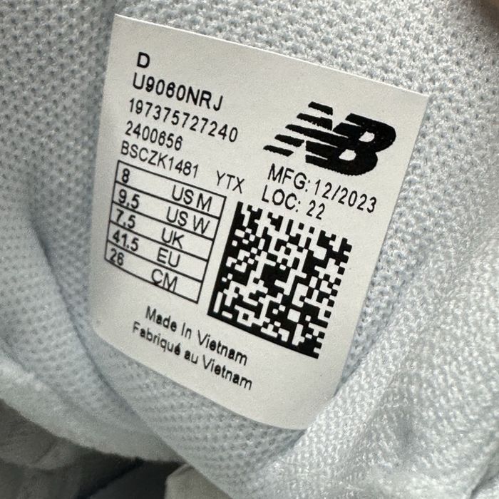 New Balance 9060 Triple White U9060NRJ