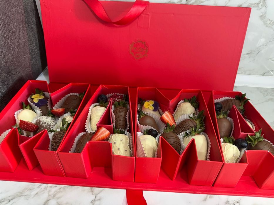 Клубника в бельгийском шоколаде/подарочный набор