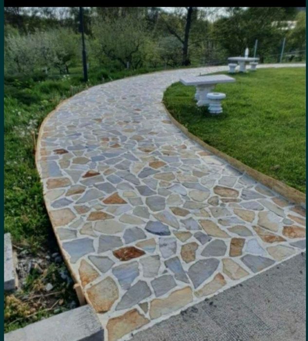 Pavaj cu piatra naturala