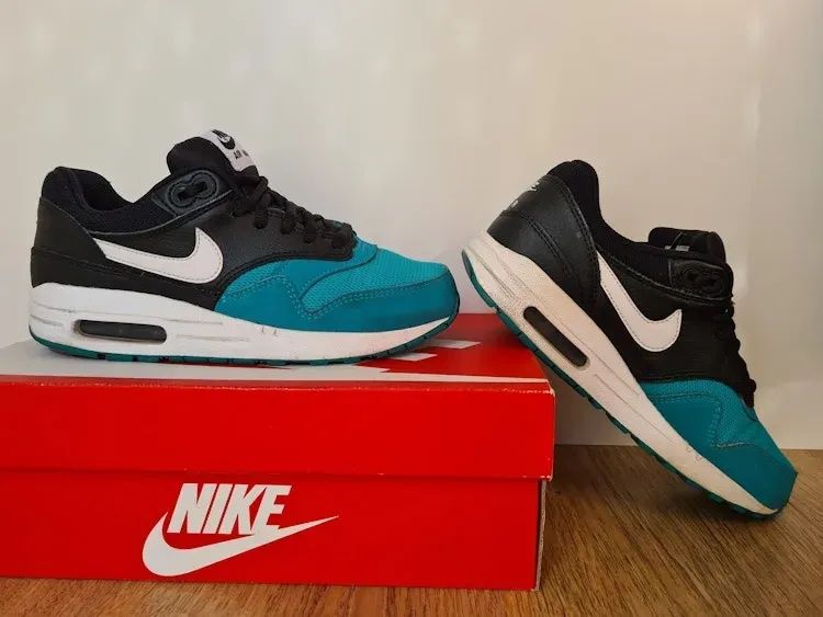Маратонки Nike Air Max 1GS Turbo Green Black размер 37.5