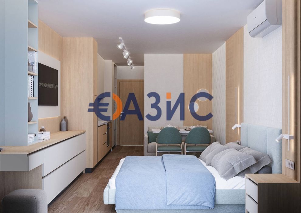 Напълно оборудвано студио в строящ се комплекс "Соренто Премиум",