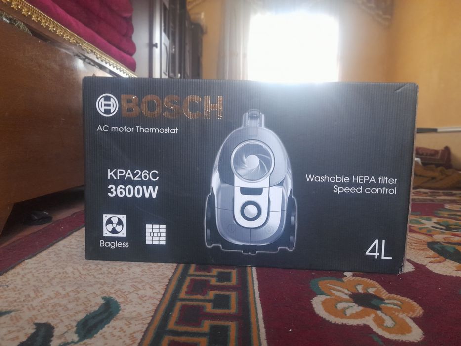 Bosch parda VA gilam yuvadigan pelesos 3600W AC motor thermostat yangi