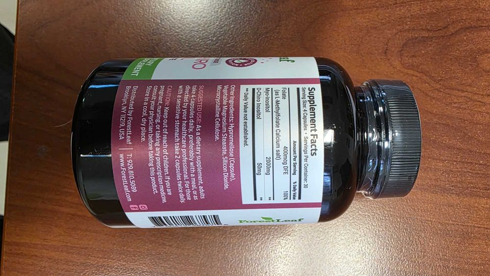 Forest Leaf Myo D-Chiro Inositol 120 capsule – NOU/Sigilat – 12/2027