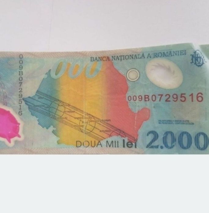 Bancnotă eclipsa 2000 lei seria B