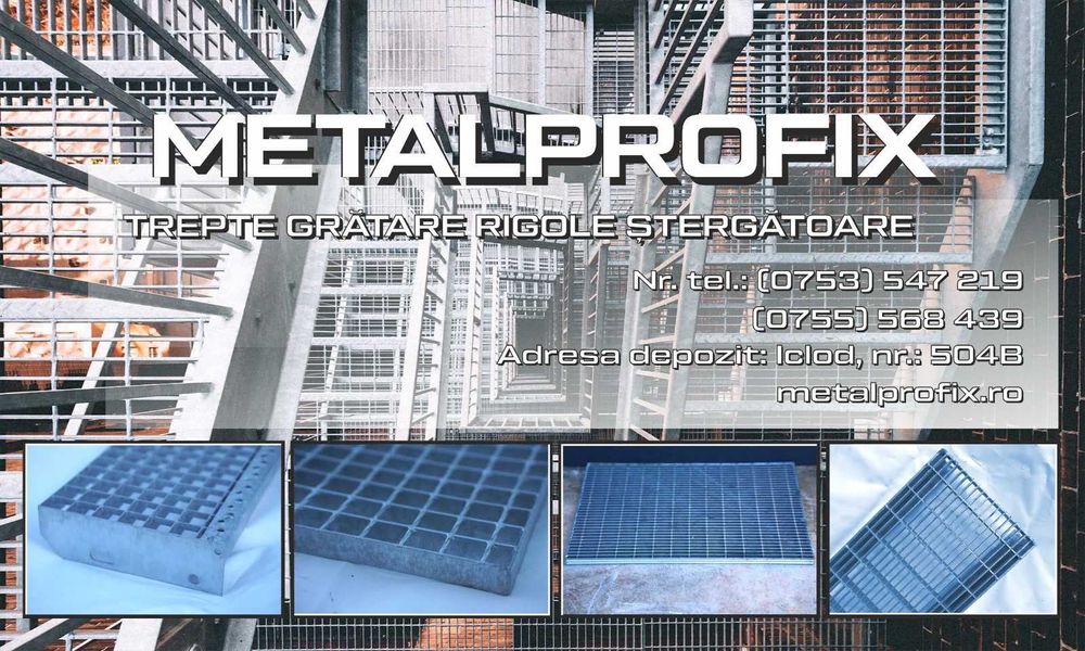 Trepte metalice zincate 1000×240 mm – 30×30mm, zincare la cald