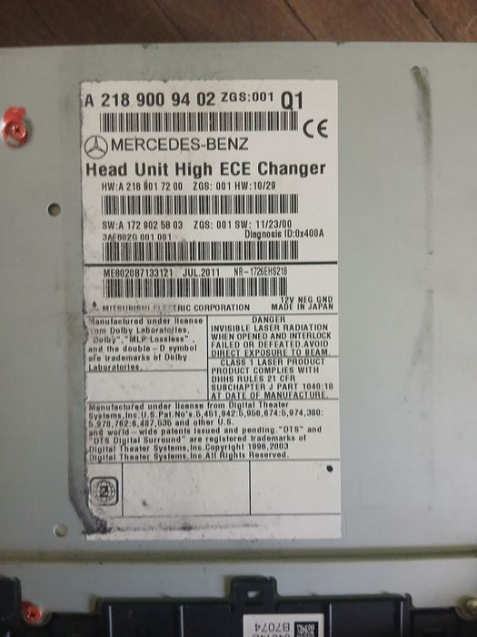 Навигационен дисплей и радио модул за Mercedes-Benz CLS 63 AMG
Цена 45