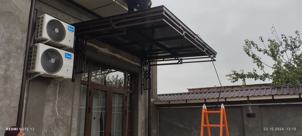 Навес, перилла, решетки  и казырьки. Сварка